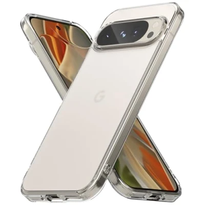 Immagine di Ringke Fusion Compatibile con Cover Pixel 9 Pro XL, Anti Impronte, Custodia Opaca Antiurto Protettiva Robusta Ottima Grip Matte Clear