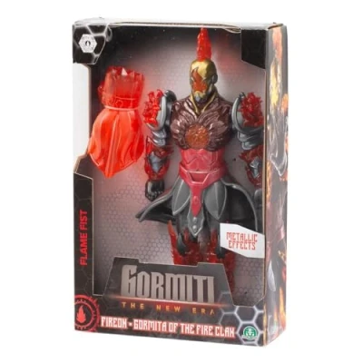 Immagine di GORMITI THE NEW ERA Gormita Del Clan Fuoco Fireon Zane, Action Figure 27 Cm Articolato, Eroe Con Armatura Rosso Argento E Accessorio Pugno Di Fuoco, Per Bambini A Partire Dai 3 Anni
