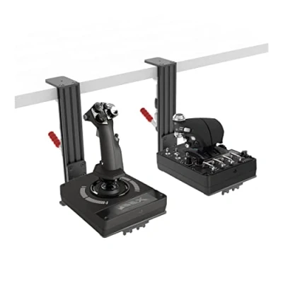 Immagine di Hikig Confezione da 2 Controller di Volo Supporto Scrivania Compatibile con Thrustmaster Hotas Warthog, T16000M, MFD, Logitech X52, X52 Pro, X56 e Quasi Tutti Gli Altri