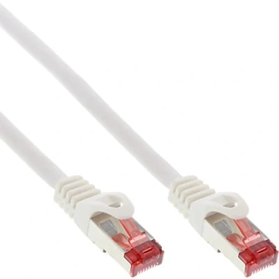 Immagine di InLine 20749 Cavo Patch Lan, S/Ftp, Cat.6, 250Mhz, 0.3 m, Bianco