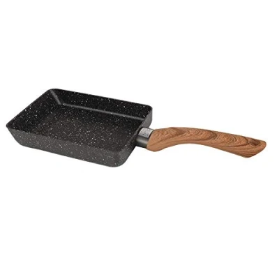 Immagine di Tamagoyaki Pan, Frittata Giapponese Antiaderente Rettangolare Padella Pancake Colazione Pentola con Manico Resistente al Calore per Fornello a Induzione Gas
