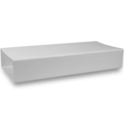 Immagine di 220x90 mm / 22 x 9 cm Canale piatto rettangolare in plastica 50 di lunghezza Sistema ventilazione, riscaldamento, raffreddamento Elemento ventilazione per spazio limitato.