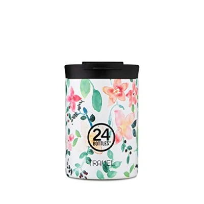 Immagine di 24Bottles Travel Tumbler Thermos in acciaio inox alimentare di colore Little Buds, 350 ml