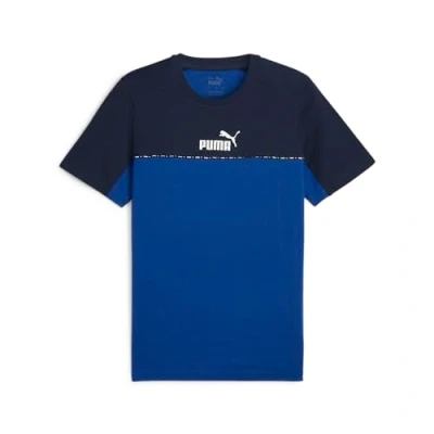 Immagine di PUMA Ess Block X Tape Tee, Maglietta Uomo, Smalto al Cobalto, S