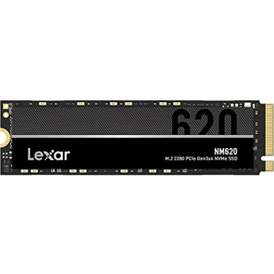 Immagine di Lexar NM620 SSD 512GB, M.2 2280 PCIe Gen3x4 NVMe 1.4 Interno, Fino a 3500MB/s in Lettura, 2400 MB/s Scrittura, Disco Stato Solido per Amanti del PC e dei Videogiochi (LNM620X512G RNNNG)