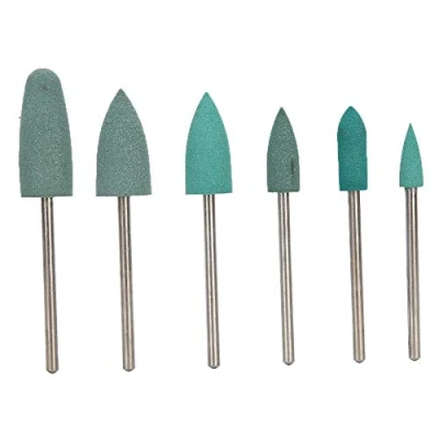 Immagine di Set di Punte per Trapano Unghie, 6 Pezzi Levigatrice Lucidatura Lucidatrice Unghie in Silicone, Trapano, Macchine Manicure, Accessori per(Impostare 01)