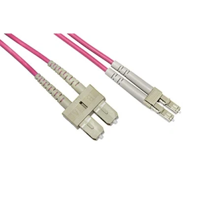 Immagine di LINK LKLCSC4520 Cavo Fibra Ottica LC A SC MULTIMODE Duplex OM4 50/125 MT.20