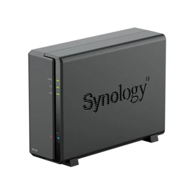 Immagine di Synology DS124 1 Bay Discstation NAS (Realtek RTD1619B 4 core 1.7 GHz 1GB DDR4 RAM 1xRJ 45 1GbE) 4TB Bundle con 1x HAT3300 4T