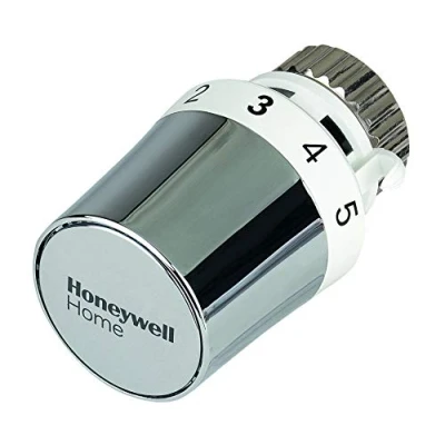 Immagine di Honeywell Home Radiatori Testa termostatica Thera 5, connessione M30 x 1,5, con posizione zero, bianco/cromato, colore bianco/cromato