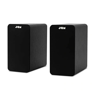 Immagine di JAM Bluetooth Due Casse da Scaffale, Compatte, Alimentate a Rete, Ingresso AUX, per Giradischi Wireless, Driver 4&quot;, Amplificatori Alta Definizione, Bassi Più Ricchi, Acustica Nitida, Neri