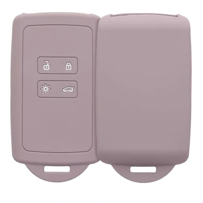 Immagine di kwmobile Custodia Compatibile con Renault 4 tasti Smart Key (solo Keyless Go) Cover Chiavi Auto Protezione Copri Telecomando Chiave Copertura nuvola viola