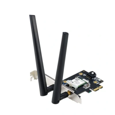 Immagine di ASUS BE6500 Adattatore WiFi 7 PCI e tribanda 802.11be Bluetooth 5.4, sicurezza di rete WPA3, OFDMA MU MIMO, Multi Link Operation)