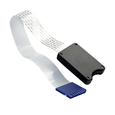 Immagine di Cabelcc Standard SD SDHC Memory Card Kit Maschio a Femmina Estensione Soft Flat FPC Cavo Extender 25cm