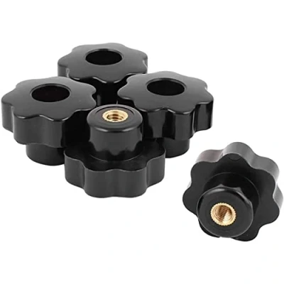 Immagine di Haobase 5 pezzi dadi di bloccaggio con pomello a stella filettatura interna M6 x 32 mm