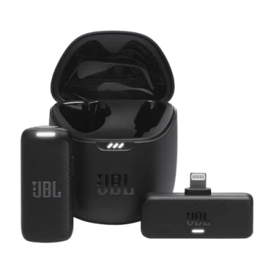 Immagine di JBL Quantum Stream Wireless, Microfono a Condensatore Indossabile per Streaming e Registrazione, con Pattern Polare Omnidirezionale, Dongle Lighting Compatibile Dispositivi Apple