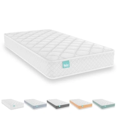 Immagine di Nalui Materasso Culla 70x140cm Baby One con HR Balanced Core, Grande Morbidezza, Imbottitura Traspirante e Termoregolatrice. Ipoallergenico Certificato Oeko Tex® Altezza ± 12 cm Fatto in Spagna