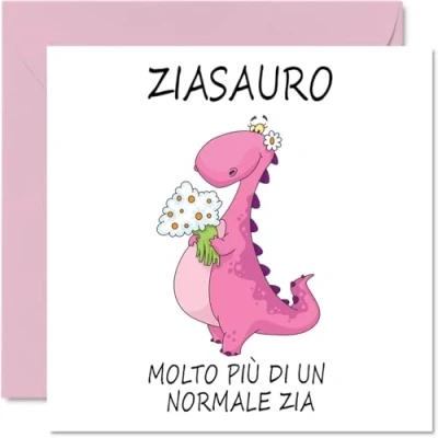 Immagine di Stuff4 Divertenti biglietti di compleanno per zia Ziasauro Scherzo Biglietto buon da Nipote Regali 145 mm x