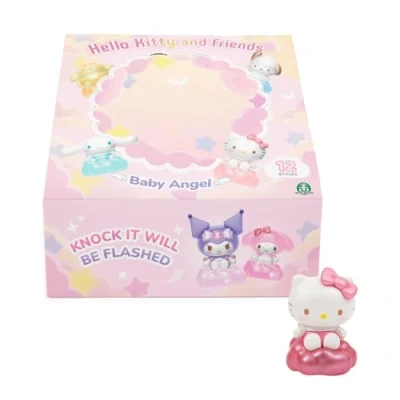 Immagine di Hello Kitty Statuetta Da Collezione Alta 4 Cm Con Base A Nuvola Che si Illumina, Serie Baby Angel, Modello Casuale, Per Bambini Dai 3 Anni