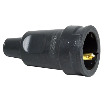 Immagine di Kopp 180416066 Giunto in gomma con contatto di protezione e guaina antipiega, colore: Nero,