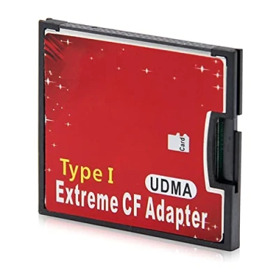 Immagine di BYUTFA Adattatore da Micro SD TF a scheda CF SDHC SDXC Compact Flash Tipo I lettore di schede memoria convertitore