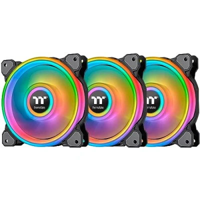 Immagine di Thermaltake Riing Quad 12 RGB Radiator Fan TT Premium Edition 3 Pack / Case