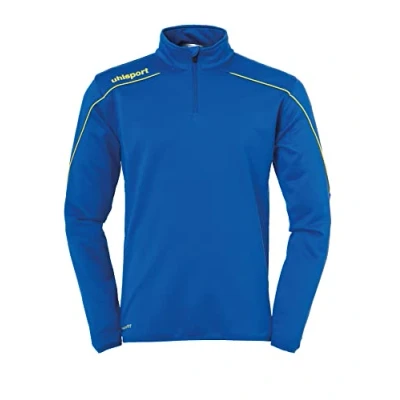 Immagine di uhlsport Stream 22 1/4 Zip Top, Oberbekleidung Unisex Bambini, Azzurro/Giallo Lime, 164