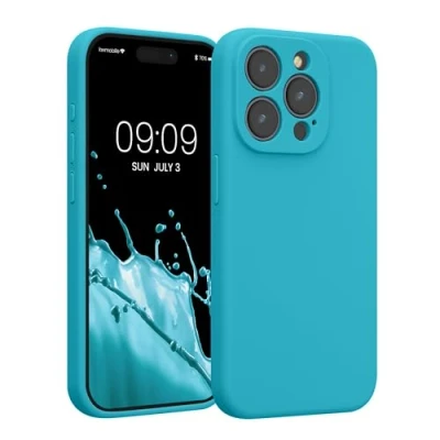 Immagine di kwmobile Custodia Compatibile con Apple iPhone 15 Pro Cover Back Case per Smartphone in Silicone TPU Protezione Gommata ghiaccio freddo