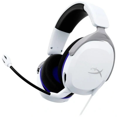 Immagine di HyperX Cloud Stinger II Core, Cuffie da Gaming, Connessione Cablata a 3,5 mm, Audio Immersivo, Telaio in Plastica, Cuscinetti Memory Foam Rivestiti Tessuto, Adatto per PC, PS4 e PS5, Bianco