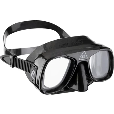 Immagine di Cressi Superocchio Mask Maschera Sub di Piccole Dimensioni e Minimo volume Interno Ideale per l&#039;Apnea Profonda, Silicone Nero, Adulti Unisex