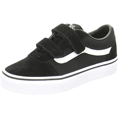 Immagine di Vans Ward V, Scarpe da ginnastica Unisex Bambini e ragazzi, Suede Canvas Black White, 39 EU