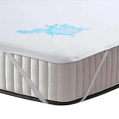 Immagine di Beedsooth Coprimaterasso una Piazza e Mezza Impermeabile 120x200 cm Flanella Top, Copri Materasso traversa Lavabile Protezione Anallergico, Antimacchia Antiacaro, con 4 Angoli Elastici