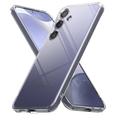 Immagine di Ringke Fusion Compatibile con Cover Samsung S24 Plus, Calza a Pennello, Custodia Antiurto Trasparente Buon Grip Disegnato per Galaxy Plus Clear