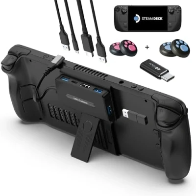 Immagine di YCBUENO Docking Station 5 in 1 USB Hub with 4K@60Hz,3 Ports,USB C 100W PD,Steam Deck Accessori per steam Valve deck/Rog Ally/Switch/Legion Go