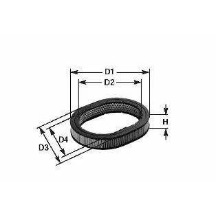 Immagine di CLEAN FILTER MA 387 filtro aria Cartuccia RENAULT: 14 Hatchback 1.2, 1.4 1976 1983