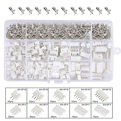 Immagine di YIXISI 460pcs JST Connettore, Connettore Kit, 2,54mm XH, 2/3/4/5/6 Pin Maschio Femmina per cavo adattatore presa set RC aerei, Crimp Dip in Polivinilcloruro