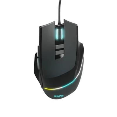 Immagine di Energy Sistem Gaming Mouse ESG M5 Triforce da Gamer Ergonomico (Sensore Ottico fino a 10000 DPI, 8/10/15 pulsanti di controllo, peso regolabile, LED RGB)