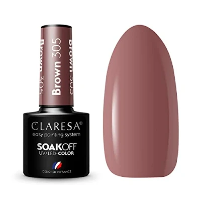 Immagine di CLARESA SoakOFF Gel UV/LED, colore marrone, 5 ml