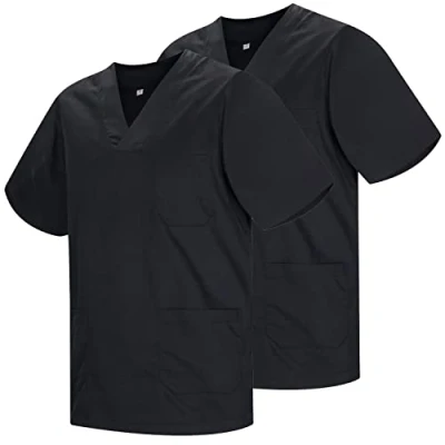 Immagine di MISEMIYA Confezione 2 Pz Sanitari CASACA Unisex Divise SANITARIE MEDICHE RIF. 817 * Medium, Nero 21