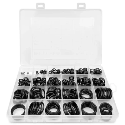 Immagine di Lixiluxia 360 Pezzi 24 Misure Assortite O Ring in Gomma, Guarnizioni, Guarnizioni O&#039;ring, Kit Ring, Anello Nero, Set di Anelli per Idrauliche, Motore, Condizionata, Automobile