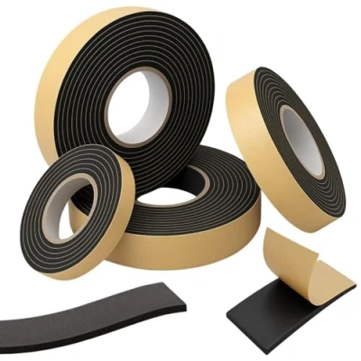 Immagine di Lumonic 10m nastro sigillante EPDM autoadesivo 15mm x 1mm I per finestre e porte guarnizione finestre, porte, in gomma pr