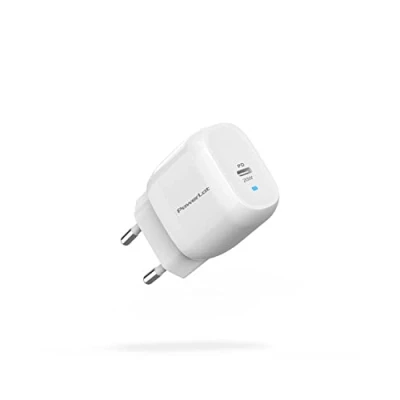 Immagine di PowerLot Mini caricabatterie USB C da 20 W con alimentatore GaN Tech PD 3.0 Power Adapter per iPhone 14/14 Plus/14 Pro/14 Pro Max/13/12/SE