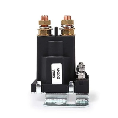 Immagine di Fasizi Relè di avviamento ad alta corrente 500 AMP DC 24V 4 pin SPST Contattore automatico per auto Doppia batteria Isolatore Controllo interruttore on/off