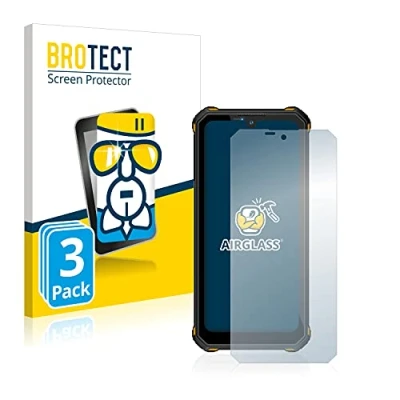 Immagine di brotect Pellicola Protettiva Vetro per Oukitel WP15 5G Protezione Schermo (3 Pezzi) [Durezza Estrema 9H, Chiaro]