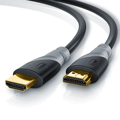 Immagine di CSL Cavo HDMI 8K / 4K 2.1/2.0 7,5m @ 60Hz 120Hz 48 Gbit/s 3D Ultra High Speed con Ethernet Blu ray TV PS5 Xbox Series X Switch nero 7,5 metri