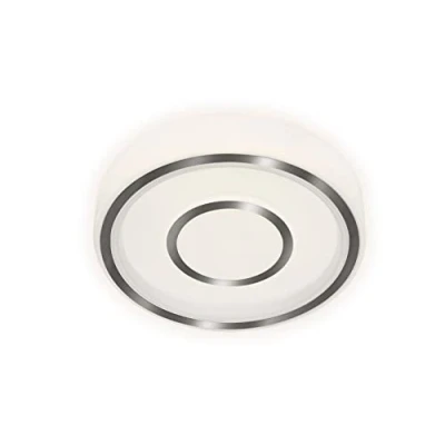 Immagine di Briloner plafoniera LED con effetto retroilluminato, LED, temperatura di colore bianco neutro, Ø280 mm, alluminio