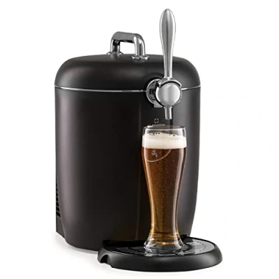 Immagine di Klarstein Spillatore Birra 6L, Spillatrice da Casa 65W, Mini Silenzioso, Temperatura 3 12C, Dispenser con Indicatori LED di Freschezza e Livello, Spinatrice