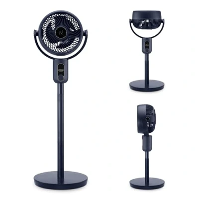 Immagine di Ufesa 3D50 Ventilatore a Circolazione d&#039;aria con Oscillazione 3D 360º, Multidirezionale, 50W, 2 Altezze, 3 Velocità, Modalità, 25cm di Diametro, Telecomando, Timer, Display LED