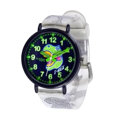 Immagine di Kiddus TIME Teacher Deutsch Orologio trex glow in the dark per bambini, Taglia: One Size, T rex