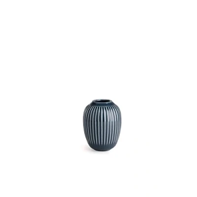 Immagine di Vaso Kähler h10,5 cm Hammershøi design danese per fiori fatto a mano, grigio