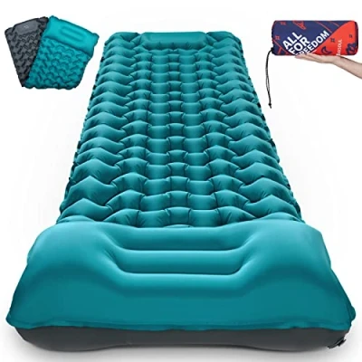 Immagine di Camping Sleeping,Tappetino autogonfiabile, spesso 10 cm, per campeggio collegabile, doppio cuscino da e materasso gonfiabile compatto escursioni all&#039;aria aperta